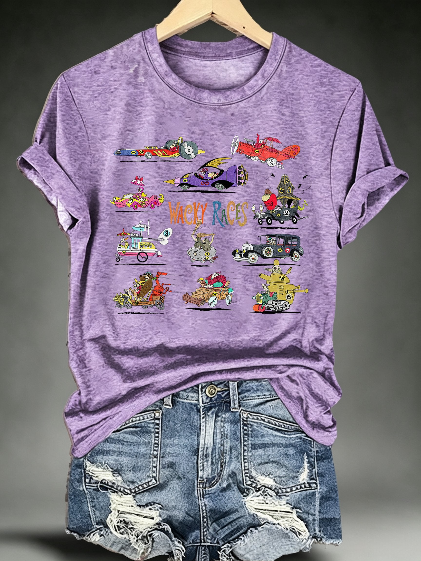 Women's Wacky Races - Characters & Vehicles T-shirt