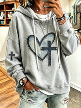 Women's  Faith  Pattern Hoodie