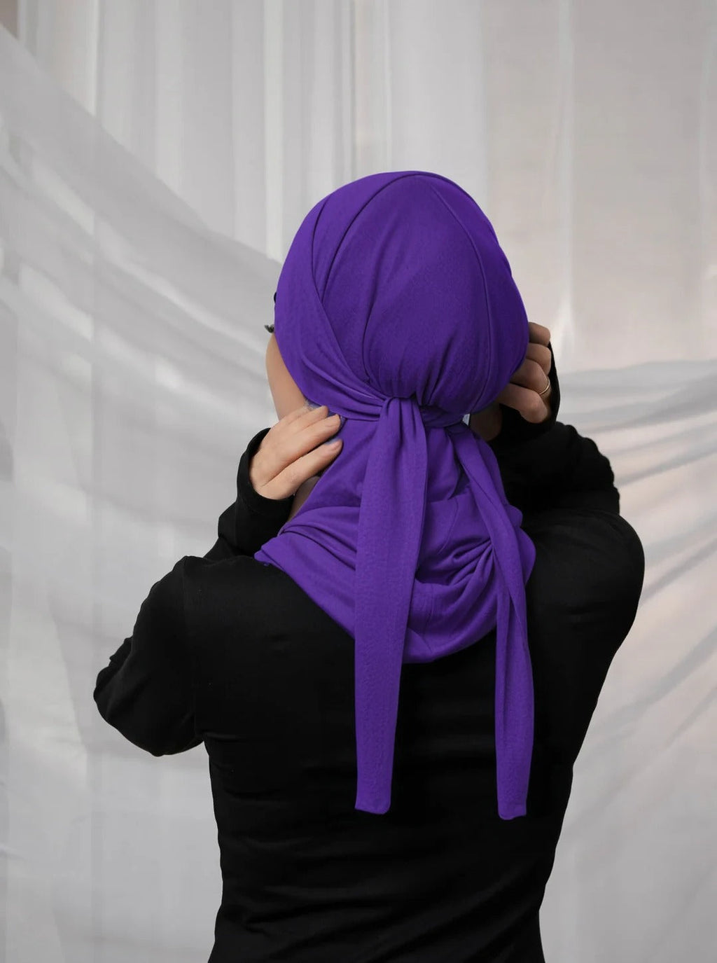3in1 practical hijab - purple