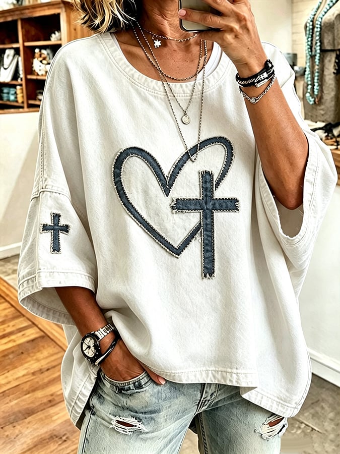 Women's  Faith  Pattern Hoodie