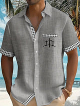 Men's Faith Cross Printed Casual Shirt