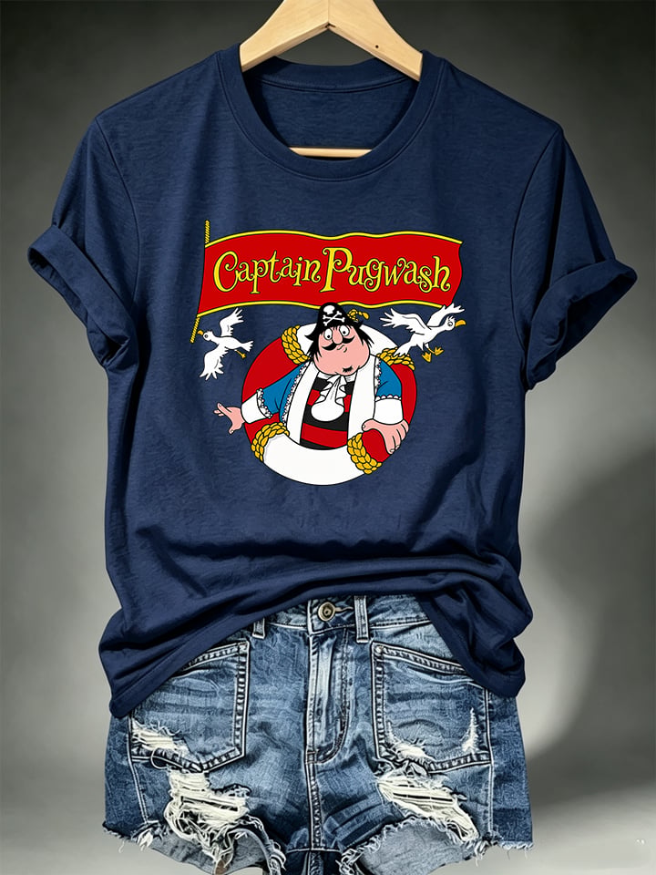 Women's Captain Pugwash Cartoon Classic T-Shirt