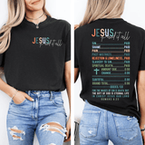 Women's  Jesus Paid It All Receipt Print T-Shirt