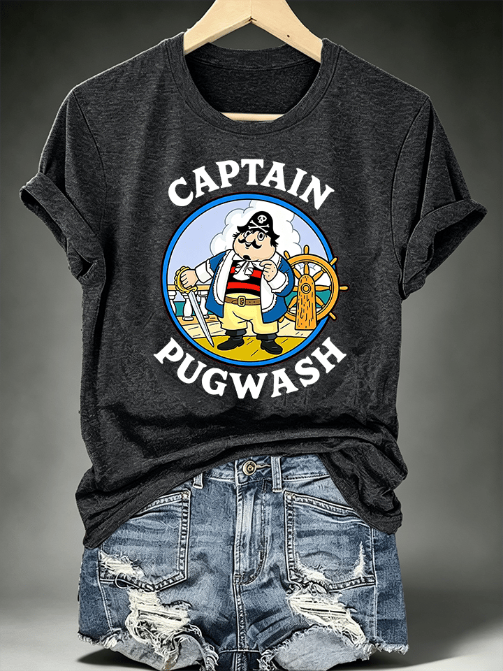 Women's Captain Pugwash in his ship Classic T-Shirt