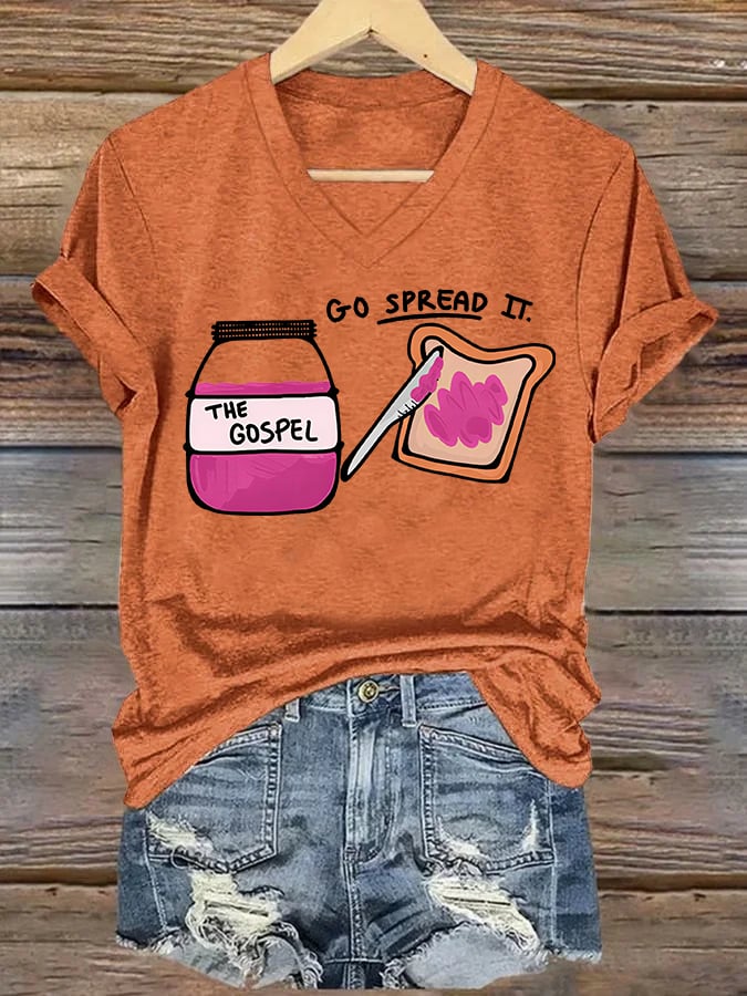 Women's  THE GOSPEL Print T-Shirt