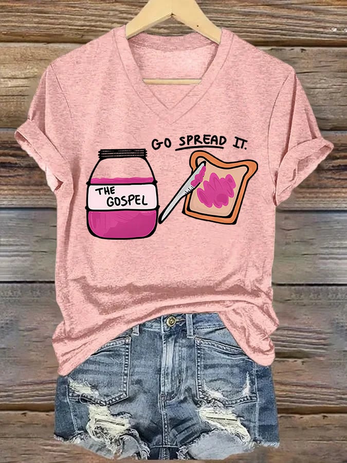 Women's  THE GOSPEL Print T-Shirt