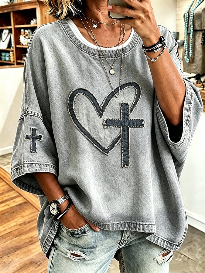 Women's  Faith  Pattern Hoodie
