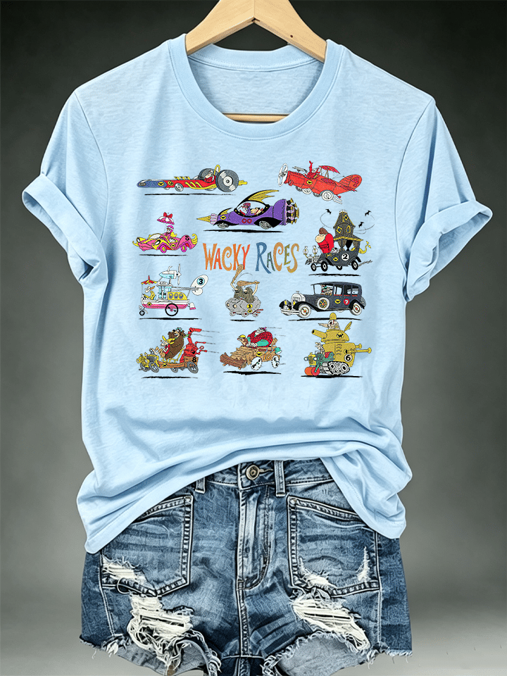 Women's Wacky Races - Characters & Vehicles T-shirt