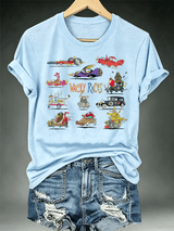 Women's Wacky Races - Characters & Vehicles T-shirt