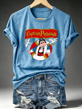 Women's Captain Pugwash Cartoon Classic T-Shirt