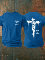 Men's Walk By Faith Printed  Shirt