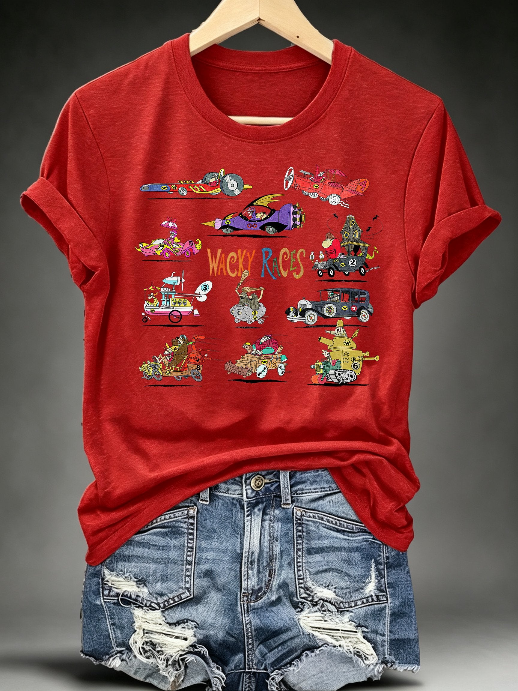Women's Wacky Races - Characters & Vehicles T-shirt
