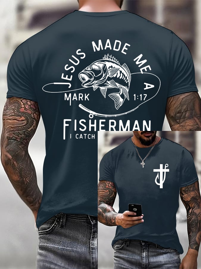 Men'S Casual Faith Short-Sleeved T-Shirt