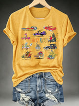 Women's Wacky Races - Characters & Vehicles T-shirt