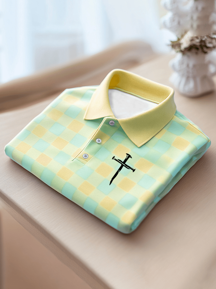 Men's Faith Printed Casual Polo Shirt