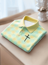 Men's Faith Printed Casual Polo Shirt