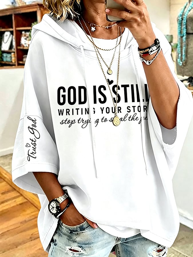 Women's  Faith  God Is Still Writing Your Story, Stop Trying To Skip The Pages Printing  Top