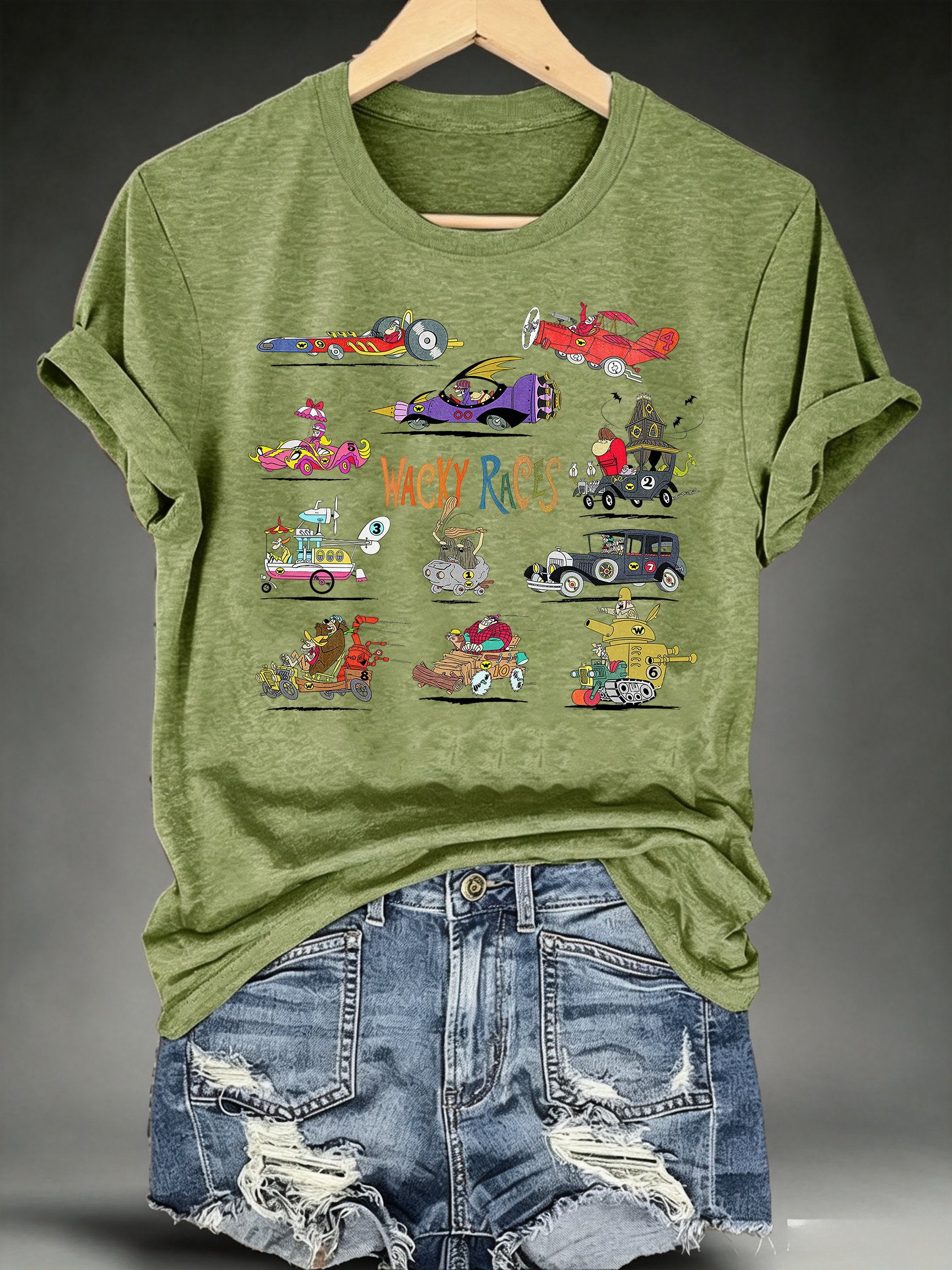 Women's Wacky Races - Characters & Vehicles T-shirt