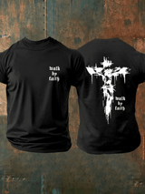 Men's Walk By Faith Printed  Shirt