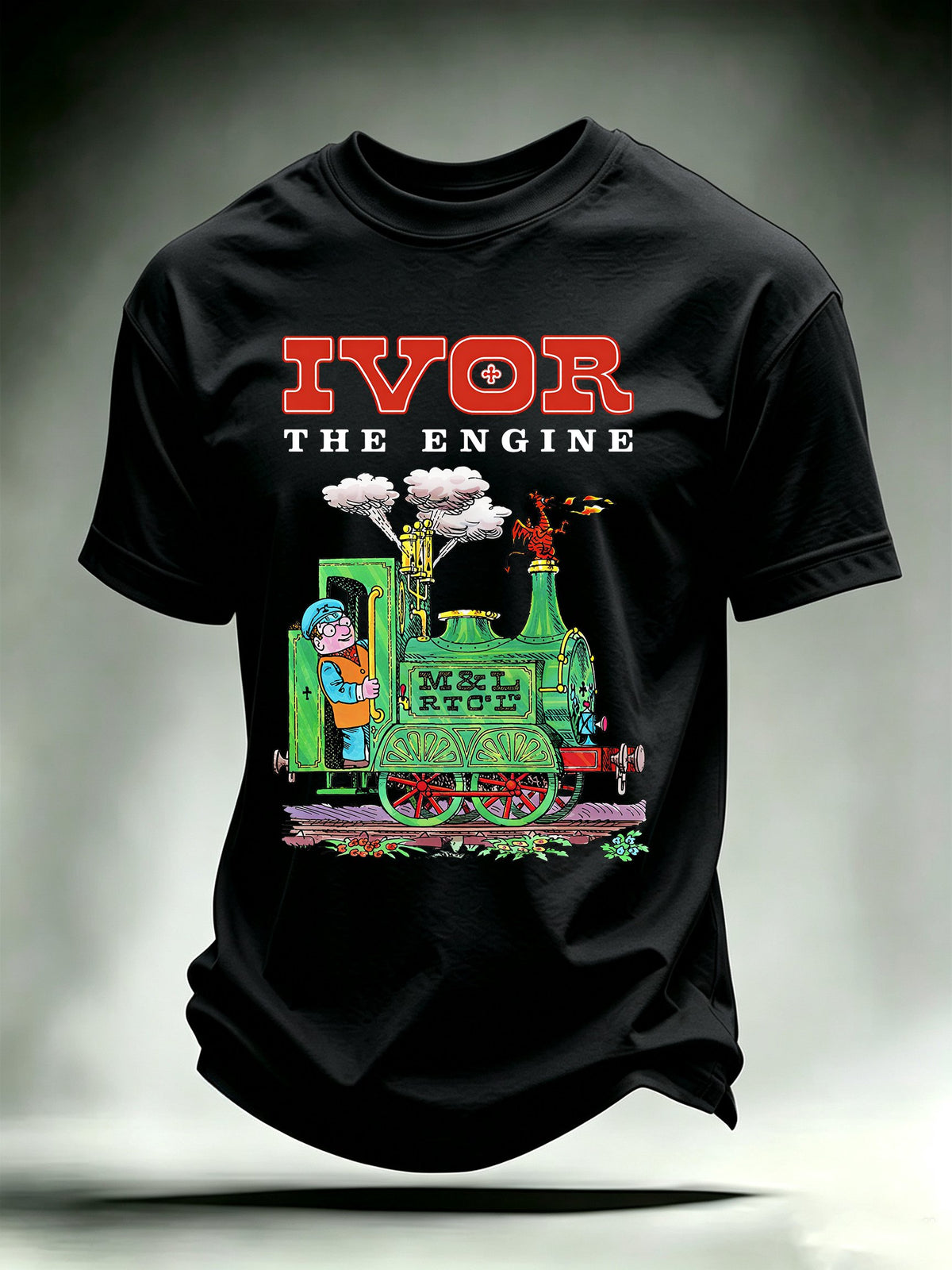 Men's Casual Printed Crew-Neck T-Shirt