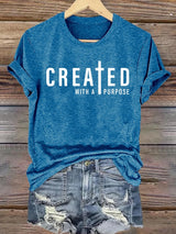 Women's  created with a purpose T-Shirt