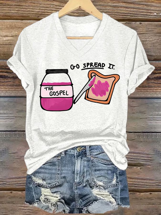 Women's  THE GOSPEL Print T-Shirt