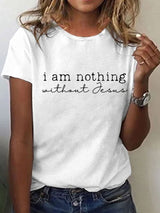 Women'S Casual Faith Short Sleeve T-Shirt