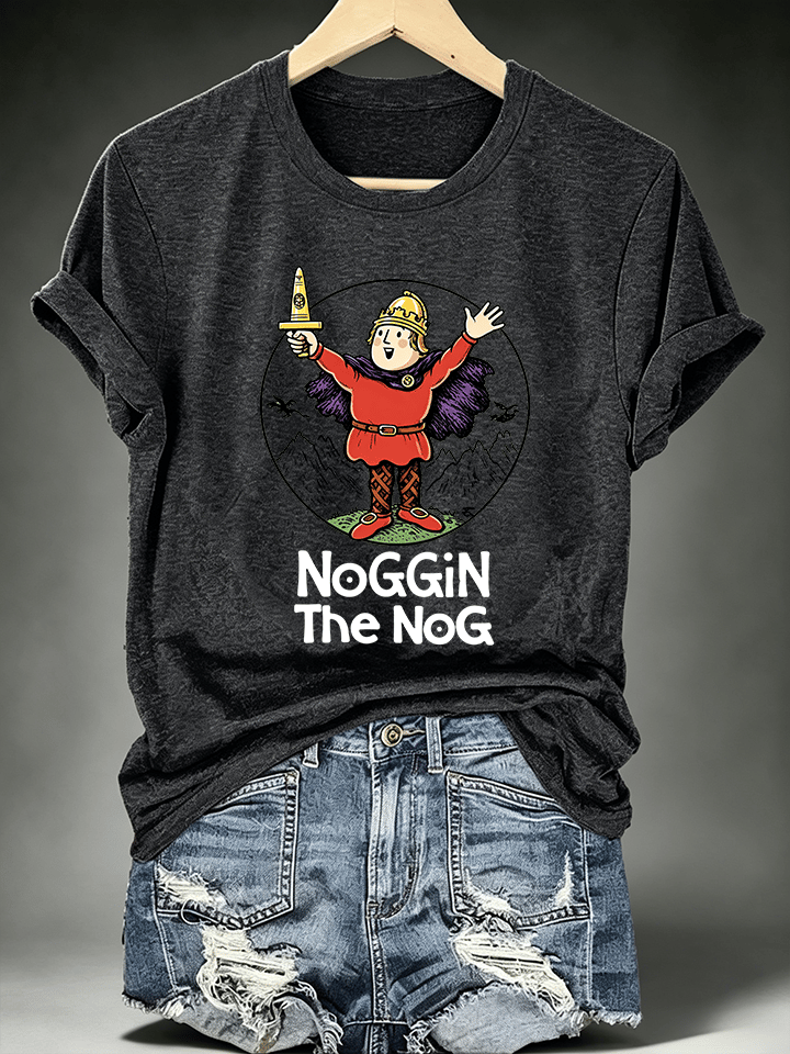 Women's Casual Printed Crew-Neck T-Shirt