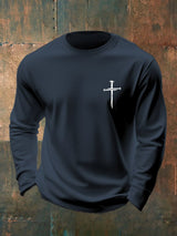 Men's Casual Faith Long-Sleeved T-Shirt