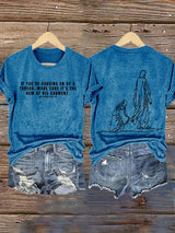 Women's  MAKE SURE IT'S THE HEM OF HIS GARMENT Print T-Shirt