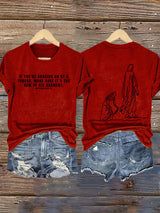 Women's  MAKE SURE IT'S THE HEM OF HIS GARMENT Print T-Shirt