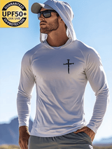 Men's Faith Outdoor Sun Protection Breathable Cool Hooded Sun Protection Long Sleeve Top