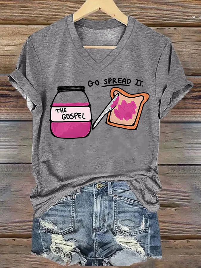 Women's  THE GOSPEL Print T-Shirt