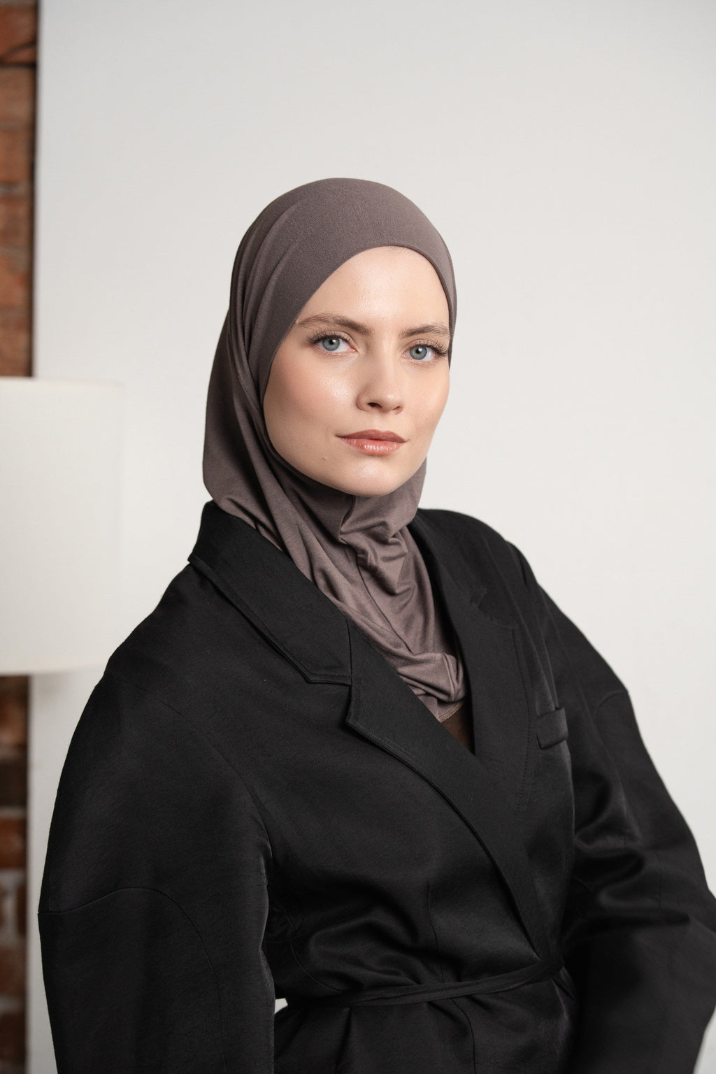3in1 practical hijab - darkgrey