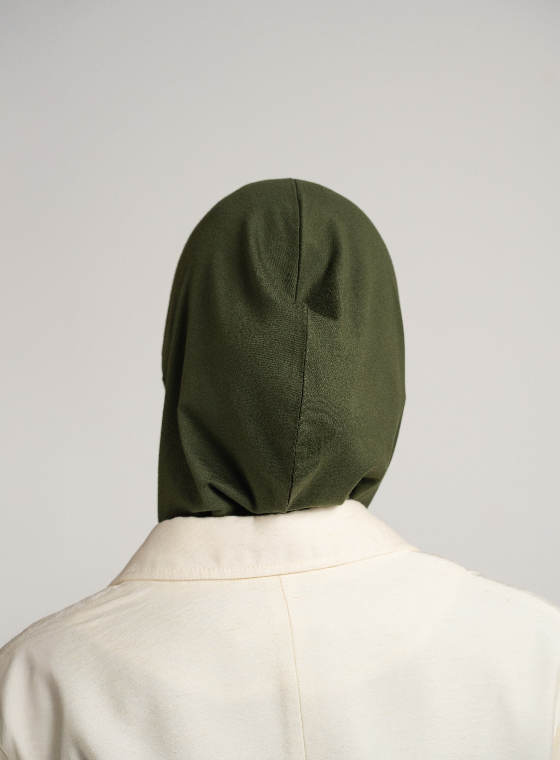 Zip hijab - army green