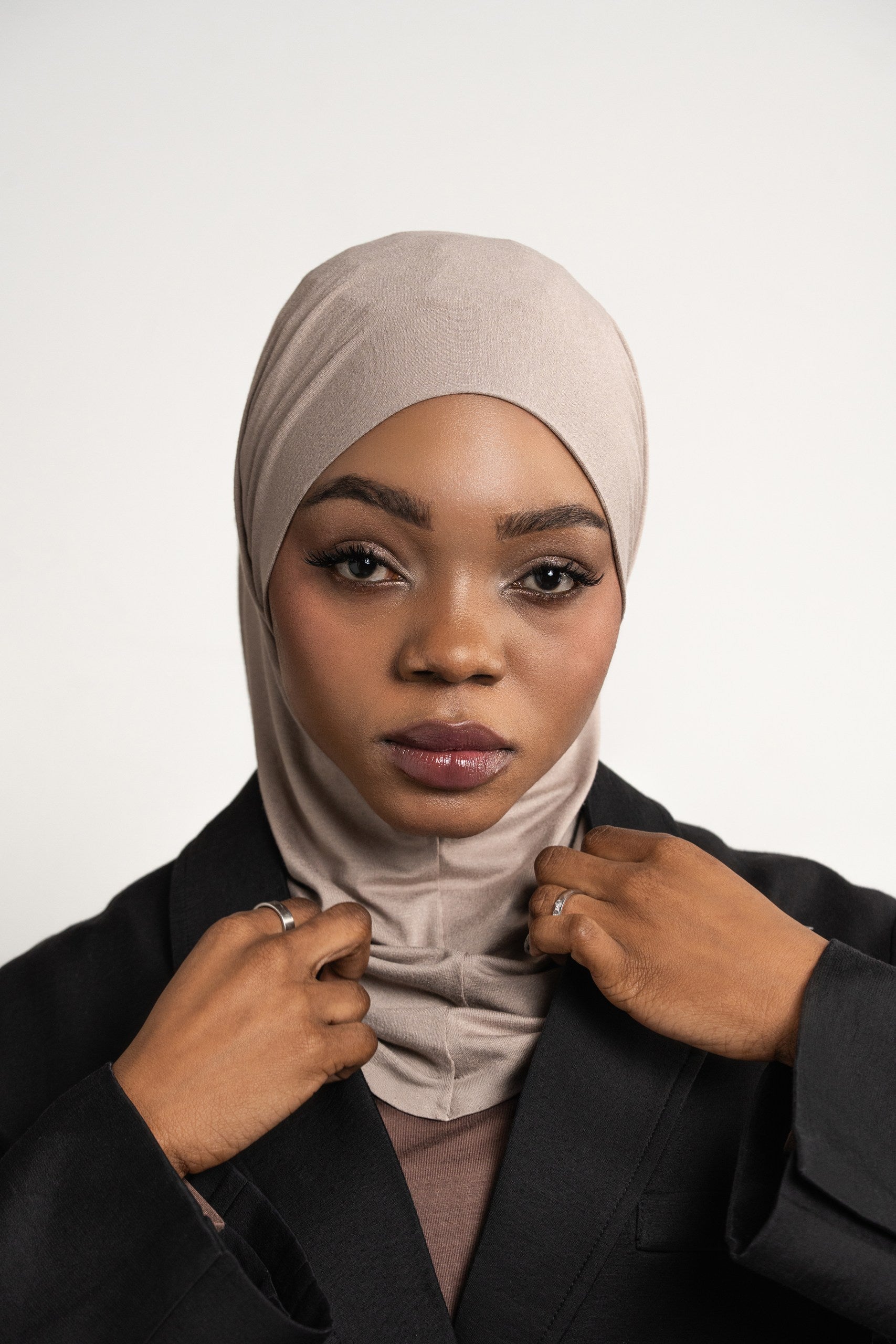 3in1 practical hijab - taupe