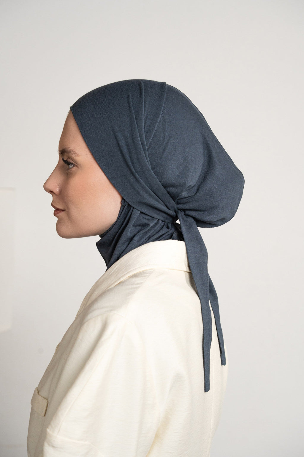 3in1 practical hijab - bluegrey