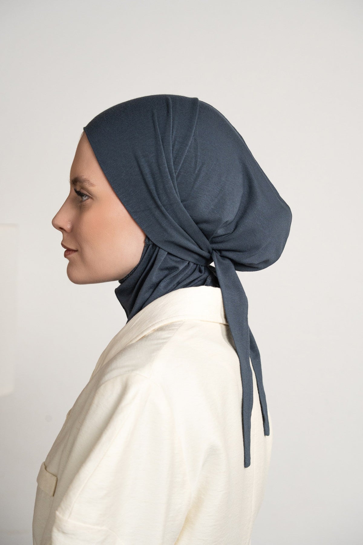 3in1 practical hijab - bluegrey