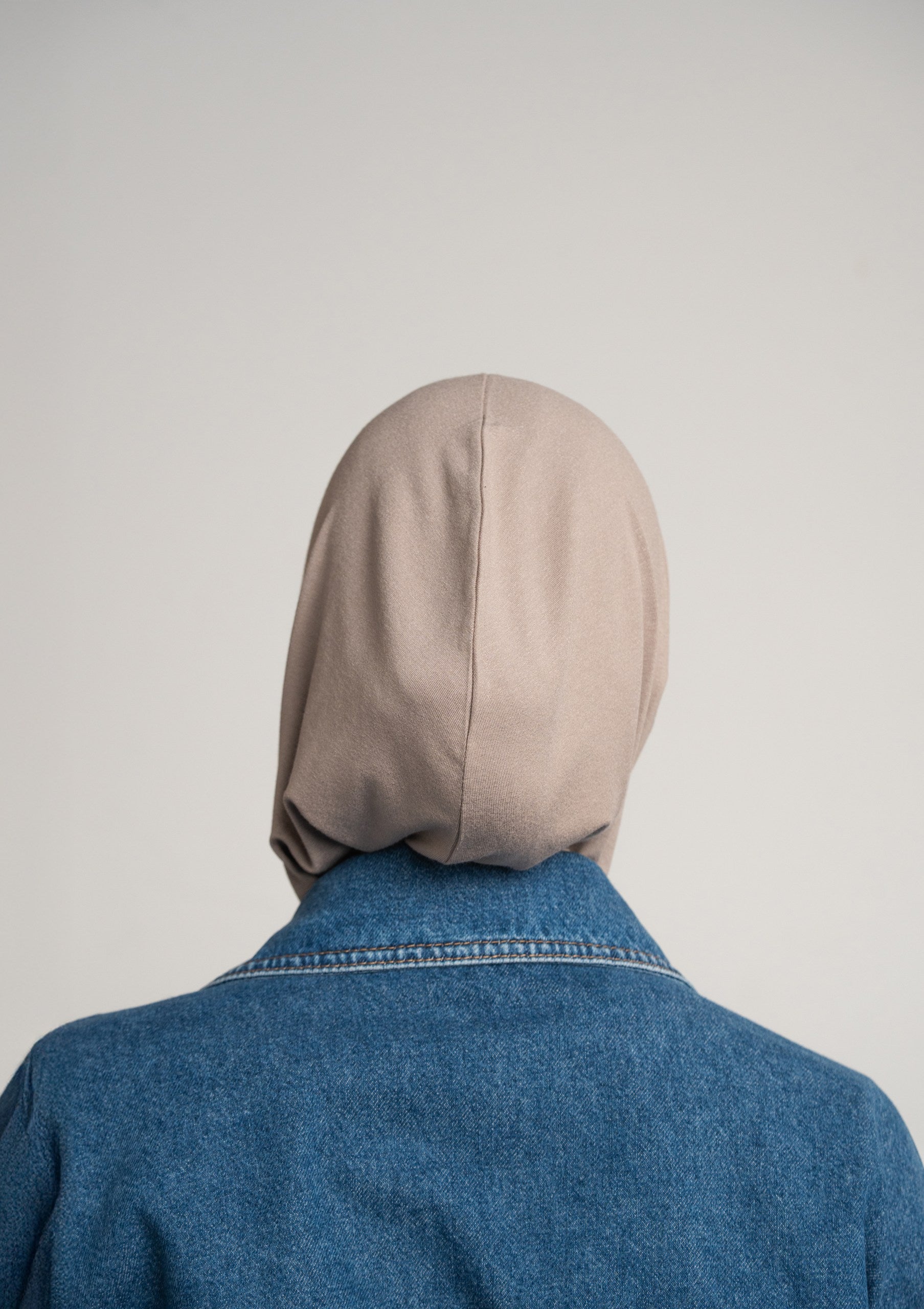 Zip hijab - taupe