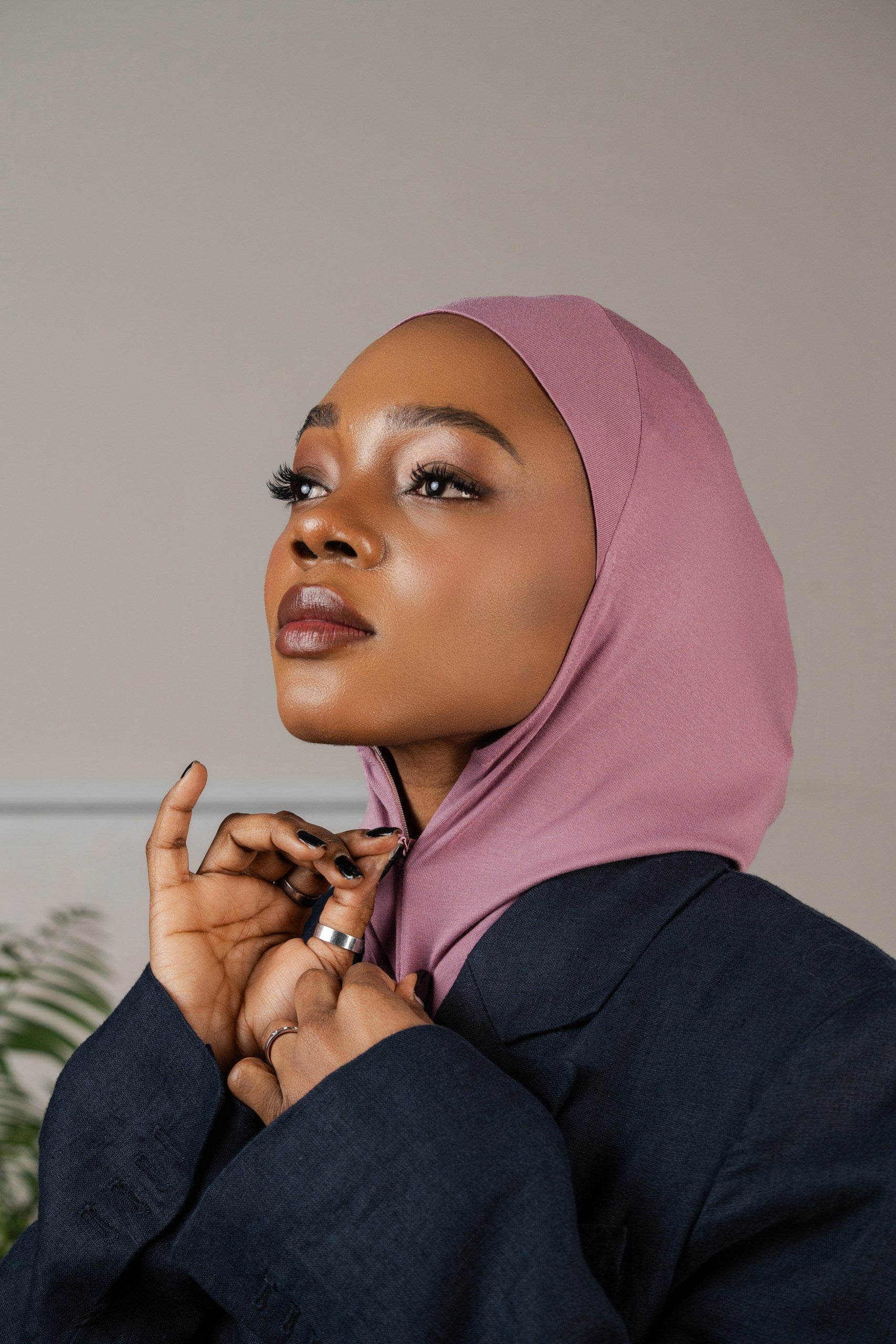 Zip hijab - lilac
