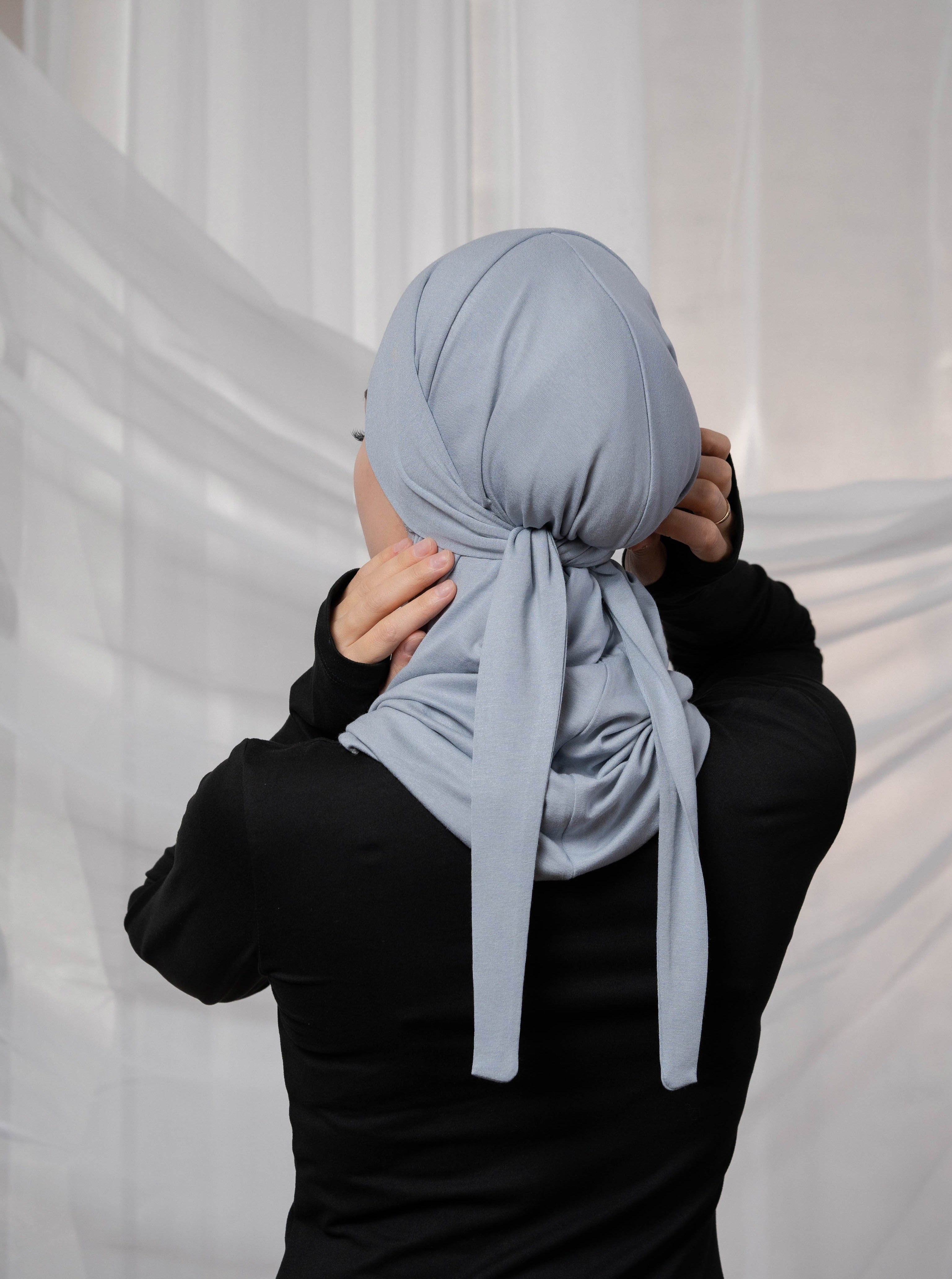 3in1 practical hijab - lightgrey