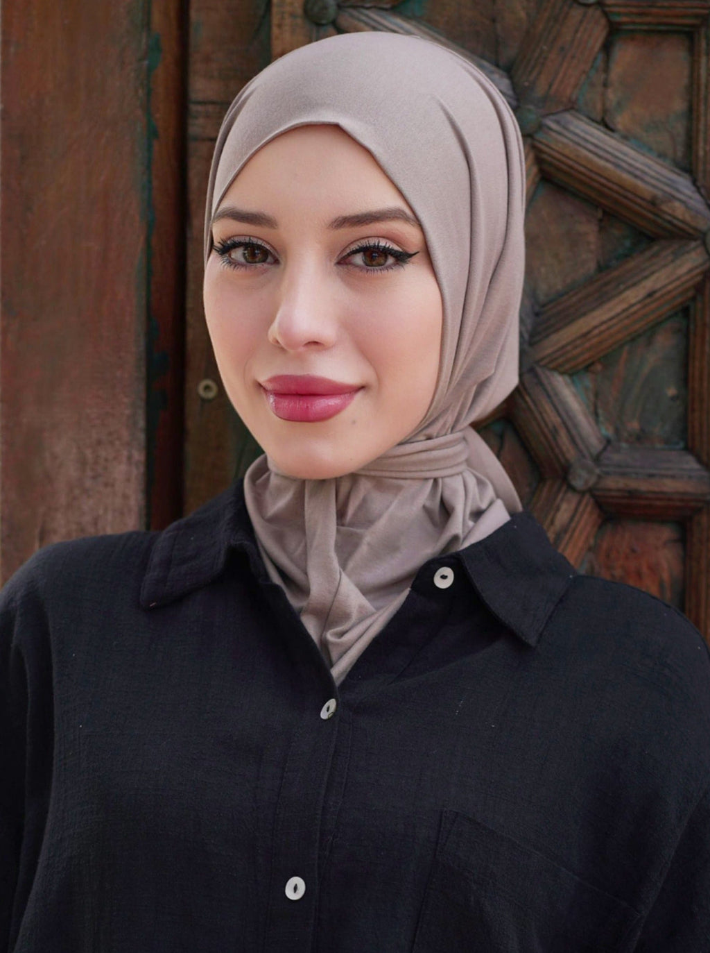 3in1 practical hijab - taupe