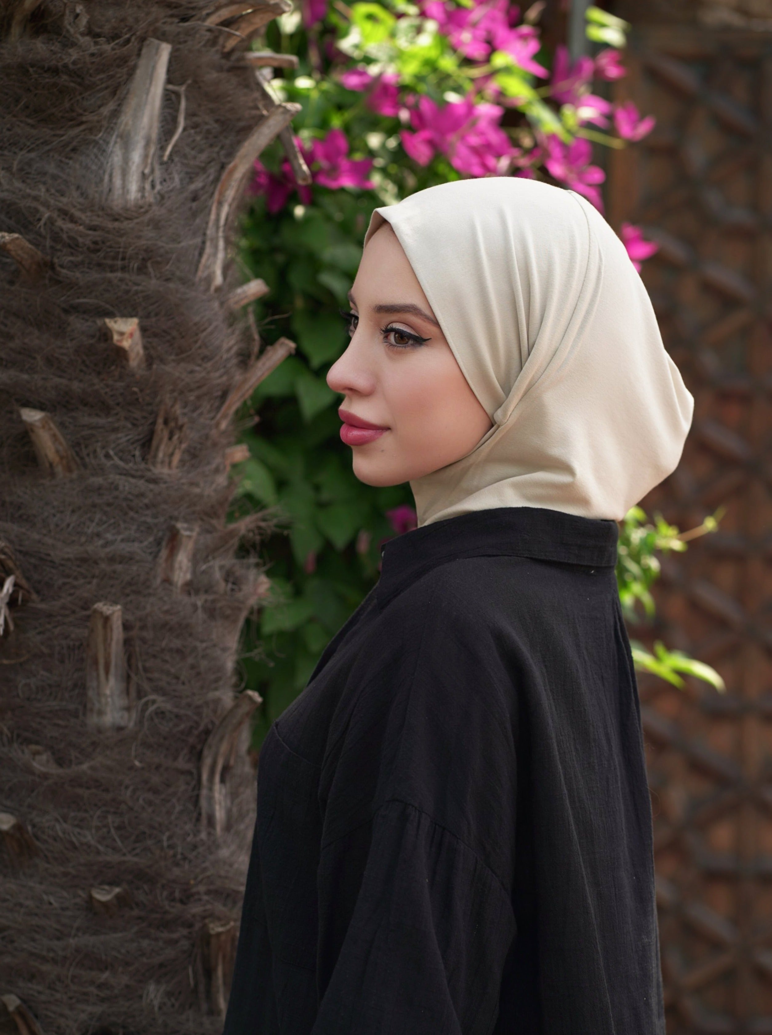 3in1 practical hijab - creme