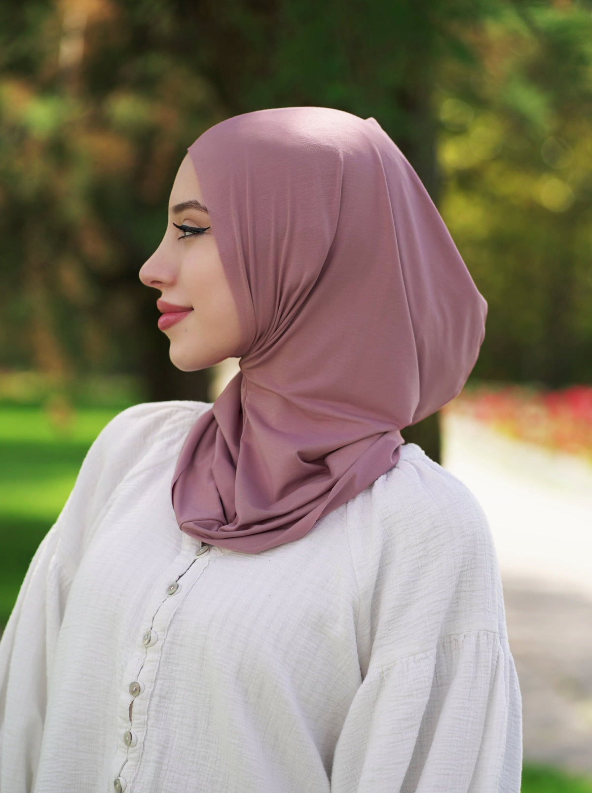 Practical hijab "Easy" - pastelrose