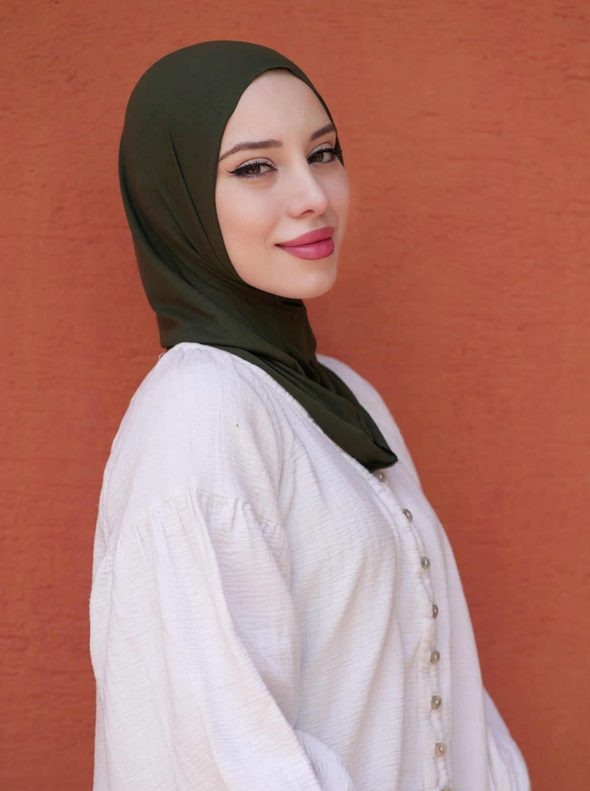 Practical hijab "Easy" - army green