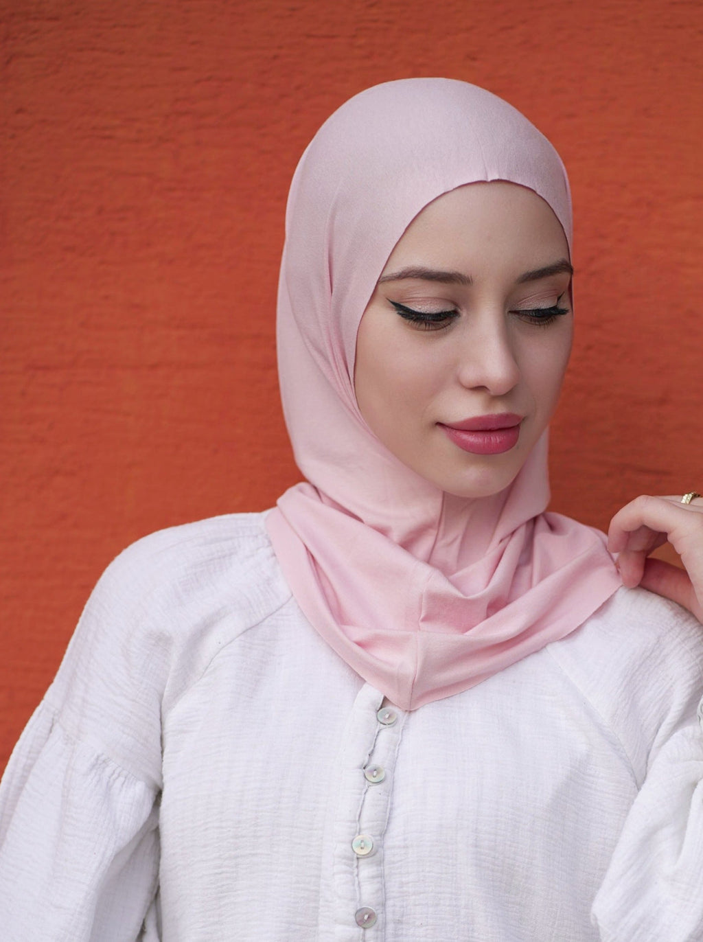 Practical hijab "Easy" - lightrose