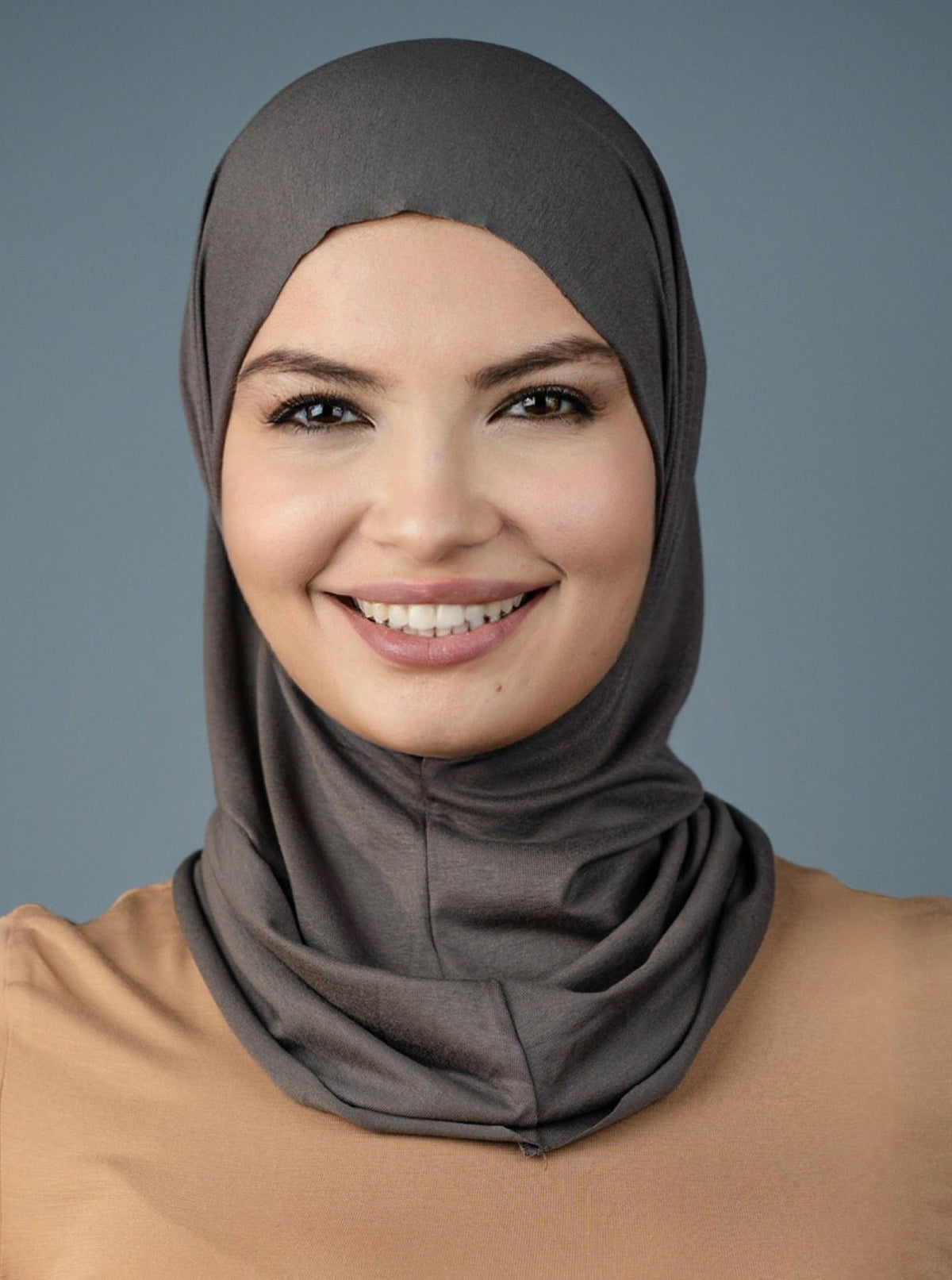 Practical hijab "Easy" - darkgrey
