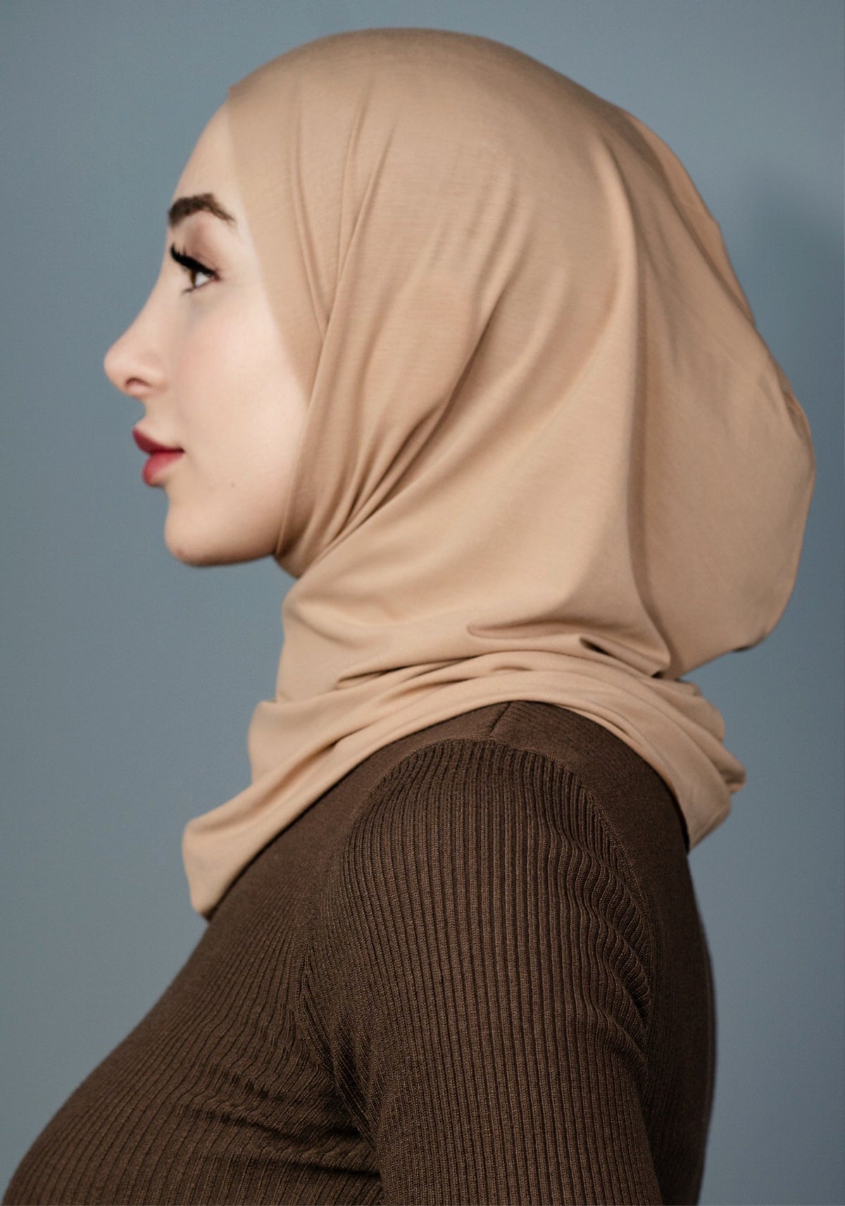 Practical hijab "Easy" - camel