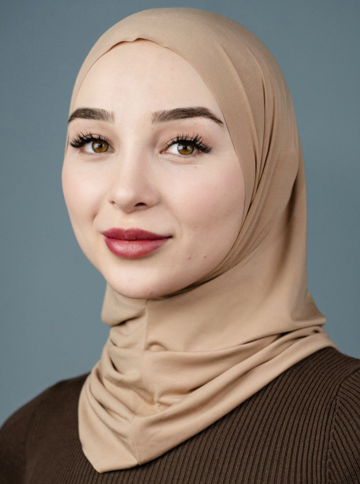 Practical hijab "Easy" - camel