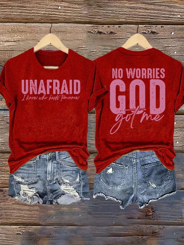 Women's  UNAFRAID Printed T-Shirt